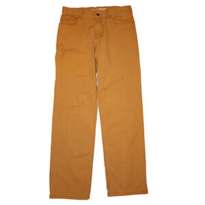 CARHARTT Men's Size 33x32* Relaxed Fit Tan Rugged Flex Canvas Work Pants Stretch